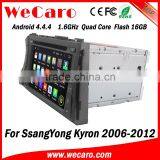 Wecaro WC-SY7020 7" Android 4.4.4 WIFI 3G Touch Screen Car Dvd Player for Ssangyong Kyron Dvd Radio Gps Navigation 2006 - 2012 thumbnail-4