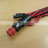 UL SPT-2 14AWG cable with SAE and 8A 12V Cig plug