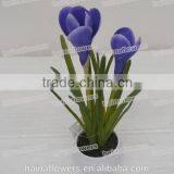 2014 Spring Potted Crocus Artificial Fake Flower for Home or Office Decorating thumbnail-1