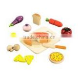 Kids wooden kitchen set toy cooking food toys