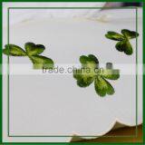 Polyester Tissue Box Cover Embroidered Wtih Clover on Satin Fabric thumbnail-4