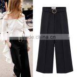 F20100A High quality fashion women's pants plus size palazzo pants for fat women