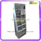 Supermarket Fruit Juice Bottle Display Shelf Floor Cardboard Promotion Pocket Display Stand thumbnail-2