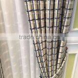 More Modern Grid Jacquard Shading Bedroom Window Sitting Room Drapes thumbnail-3