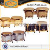 7.5"+8.5" Professional Duluxe Bongo/wooden bongo drum Latin Percussion (TDB-101MA)Instrument