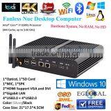 5Gen Cpu Fanless Mini Desktop Computer Windows Core i7 5500u 2nics sd Card Optical Fiber Port Better Voyo Mini pc