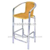 Outdoor aluminum rattan chair bar
