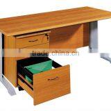 High Quality Fireproof Board With Aluminum Feet With Moveable Cabinet Office Writing Desk Study Table Computer Desk