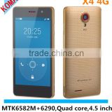 KOMAY BLUBOO X4 MTK6582 Quad core Lastest 4G LTE smart android mobile phone