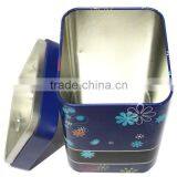 Square Chinese Tea Box/Customized Tea Tin Box/decorative Tin Boxes