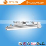 5 years warranty IP65 60w 115lm/w Linear LED high bay fixture for Processing area