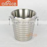 Hot Sale Double Ear Handle Champagne Ice Bucket/stainless Steel Ice Bucket/insulated Ice Cooler Bucket With Tong&rack&lid thumbnail-6