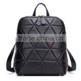 High Quality Korean Style Black Woman Leather Leisure Backpack Quality Choice thumbnail-1