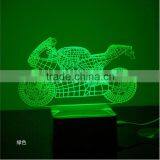Motorcycle Shape 3D Led Desk Lamp With Touch Switch thumbnail-3