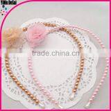 Fashion Rose Flower Headbands for Girls Pearls Headbands thumbnail-5