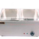 Commercial Restaurant Kitchen Equipment Table Top 2KW 2 Pans Electric Bain Marie Food Warmer thumbnail-2