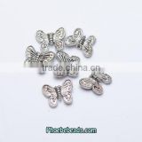 Wholesale 8mm Metal Butterfly Shaped Bead Accessories For Jewelry PB-BC041