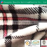 High quality grid printed 80% / 20% CVC cotton polyester elastane fabric ZJ038