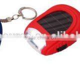 TE358 Best Sail Solar Charger 2Led Mini Dynamo Flashlight With Keychain thumbnail-1