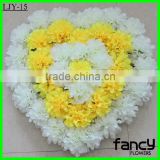 Artificial heart shaped daisy cemetery flower                        
                                                Quality Choice