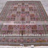 6x9 Double Knotted Persian Design 400L Silk Hand Made Carpets thumbnail-1