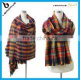 Best Selling 2015 Winter Popular Plaid Blanket Custom Scarf thumbnail-1