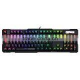 Colorful LED Lighting Usb Wired Mechanical Gaming Keyboard