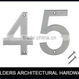 304 Stainless Steel Decorative Door Numbers for Apartment/hotel