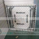 High Durable Blow Molding PE 2FT White Square Folding Dining Table /hot Sell Square Plastic Dining Room Table thumbnail-4