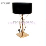 stainless steel decorative bedroom table lamps