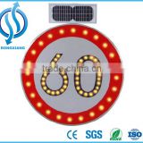 Solar Traffic Sign Speed-Limit and Warning Sign/ convenient installation waterproofing led solar traffic sign
