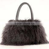 Wholesale Genuine Mongolian Lamb Fur Bag for Fashion Women With Reasonable Price Fur Bag thumbnail-1