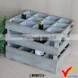 Antique Wine Related Gift Wooden Storage Box