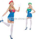 Young Lady Sexy Fancy Super Mario Costume thumbnail-1
