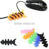 Fish Bone Silicone Earbud Cable Winder / Earphone Cord Winder / Cable Wire Organizer thumbnail-4
