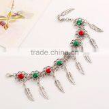 Leaf Alloy Tassel With Resin Diamon Bracelet 2016 Tassel thumbnail-6