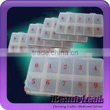 2013 Wholesale Empty Plastic Container Nail Tips Containers Nail Art Products