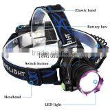 1800 Lm XM-L T6 Focus LED Headlamp Headlight Head Torch Lamp Front Lamp Camping Hiking Light With AC Charger + Car Charger thumbnail-4