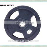 Olympic Rubber Plate With 3 Handles and Metal Ring Qj-wp028 thumbnail-1