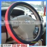 New multicolor design PVC+PU car steering wheel cover