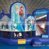 2016 Hot Inflatable Frozen Jumping Castle With Slide Inside Combo