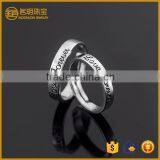 Fashionable 925 Silver Plated Wedding Couple Rings Fashion Jewellery Engagement Ring for Lovers Jewelry Wholesale thumbnail-1