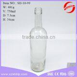 Custom Design 750ml Empty Whiskey Glass Bottle Factory thumbnail-4