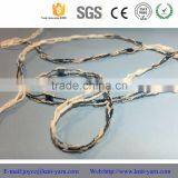 Sparkle Ladder Ribbon Space Dyed Crochet Polyester Cotton 3.7NM Yarn thumbnail-3