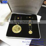 3D High Polished Gold Custom Metal Medallion With Synthetic Printing Ribbon thumbnail-1