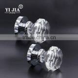 2 1/6 Inch Decagon Zinc Base Crystal Door Pull Handle Door Set