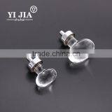 1 1/4 Inch Clear Zinc Alloy Polished Chrome Crystal Knob thumbnail-5