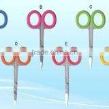 Hot-sell Silicon Grip Eyebrow Scissors for Manicure Spring