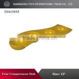 Four Comparment Color Glaze Dish High Quality Porcelain Dish for Sauce or Dish thumbnail-3