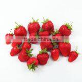Artificial Fake Strawberry Faux Artificial Strawberry Fake Foam Craft Artificial Foam Strawberry for Desk Ornament Decor